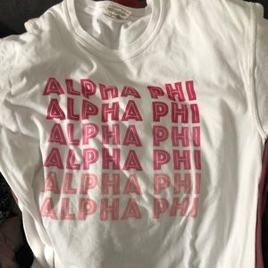 alpha phi tee shirt
